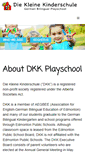 Mobile Screenshot of dkkplayschool.org